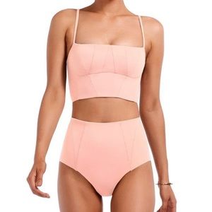 NWT Vitamin A Swimsuit. Iris top in perla rose